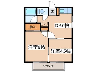 宝コ－ポＢの物件間取画像